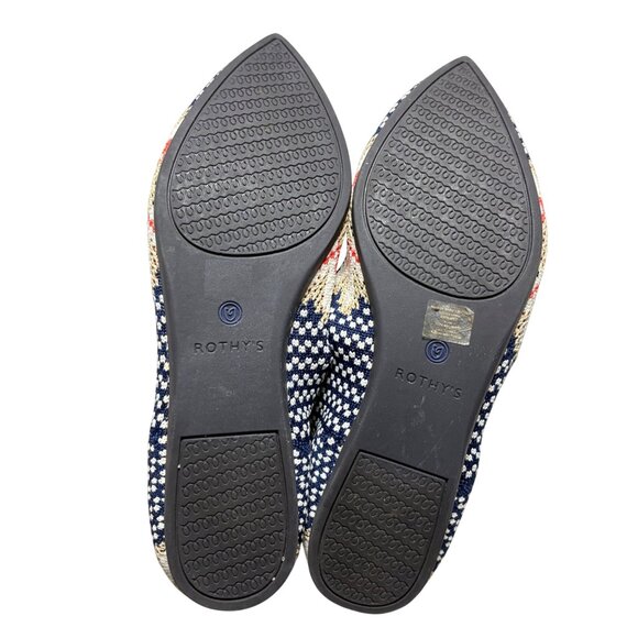 Rothy's Sapphire Floral Print Flat Point Shoes-sz 9 - Picture 11 of 12